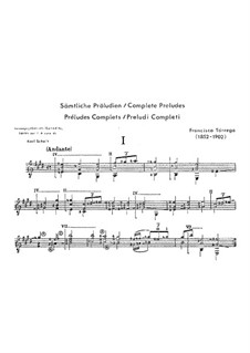 Preludes: introdução No 15 by Francisco Tárrega