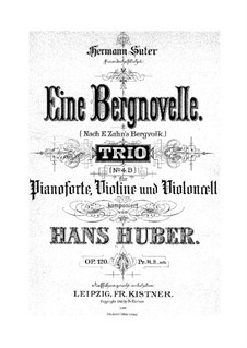 Piano Trio No.4, Op.120: movimento I by Hans Huber