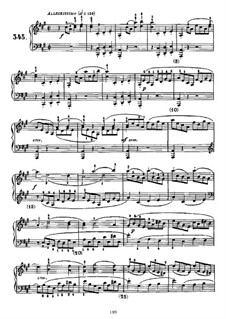 Sonata No.345 in A Major, K.113 L.345 P.160: para piano (com dedilhado) by Domenico Scarlatti