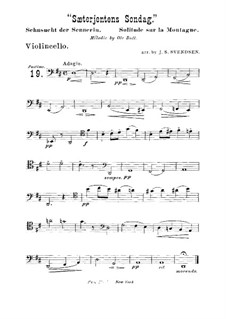 Sæterjentens Søndag (The Herdgirl's Sunday): Arrangement for string quintet  – cello part by Ole Bull