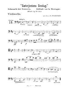 Sæterjentens Søndag (The Herdgirl's Sunday): Arrangement for string quintet  – cello part by Ole Bull