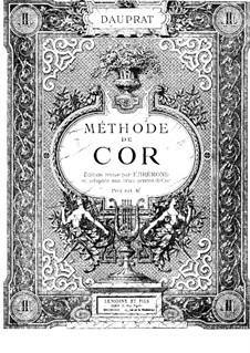 Méthode pour cor alto et cor basse: movimento I by Louis-François Dauprat