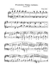 Forgotten Waltzes, S.215: Valsa No.1 by Franz Liszt