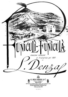 Funiculi, Funicula: Para vocais e piano by Luigi Denza