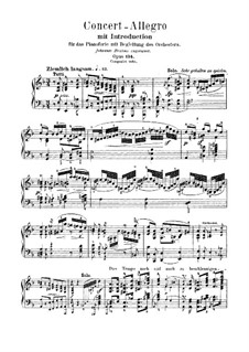 Concert Allegro with Introduction, Op.134: parte Solo by Robert Schumann