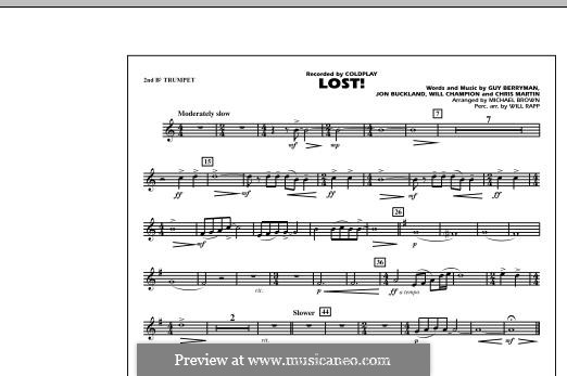 Marching Band version: 2nd Bb Trumpet part by Chris Martin, Guy Berryman, Jonny Buckland, Will Champion