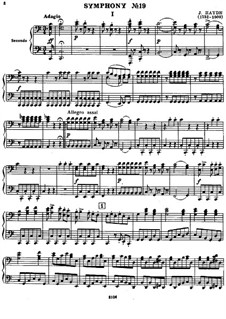 Symphony No.90 in C Major, Hob.I/90: versão para piano de quatro mãos by Joseph Haydn