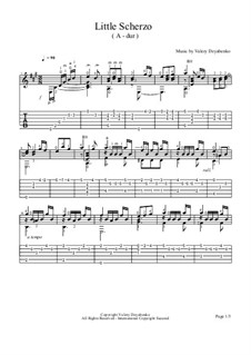 Little Scherzo para guitarra: Little Scherzo para guitarra by Valery Dzyabenko