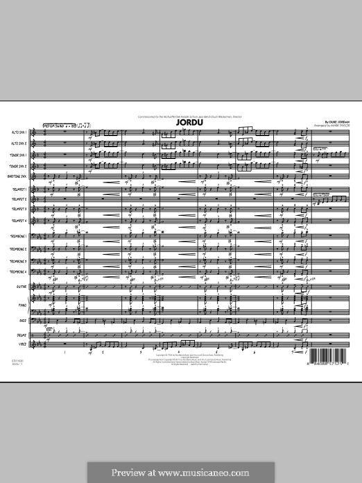 Jordu: partitura completa by Duke Jordan