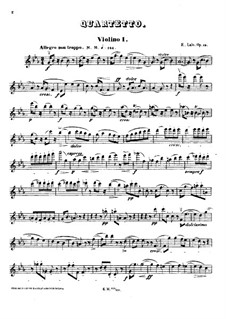 String Quartet in E Flat Major, Op.19: violino parte I by Édouard Lalo