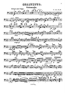 String Quartet in E Flat Major, Op.19: parte violoncelo by Édouard Lalo