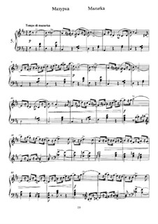 Twelve Pieces , TH 138 Op.40: No.5 Mazurka by Pyotr Tchaikovsky