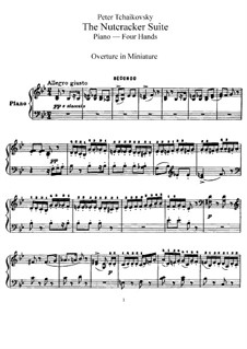 Complete Movements: para piano de quadro mãos by Pyotr Tchaikovsky