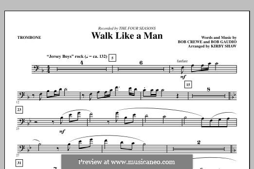 Walk Like a Man (The Four Seasons): parte trombone by Bob Crewe, Bob Gaudio