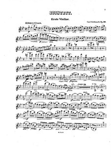 Piano Quintet No.1 in B Flat Major, Op.30: parte violinos by Karl Goldmark