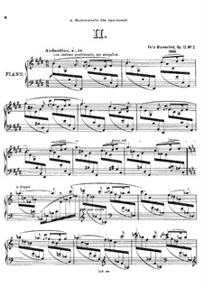 Four Preludes for Piano, Op.12: Prelude No.2 in E Major by Felix Blumenfeld