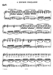 Six Romances, TH 107 Op.63: No.4 The First Meeting by Pyotr Tchaikovsky