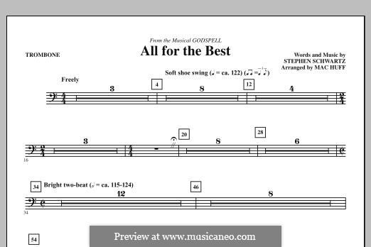 All for the Best: parte trombone by Stephen Schwartz