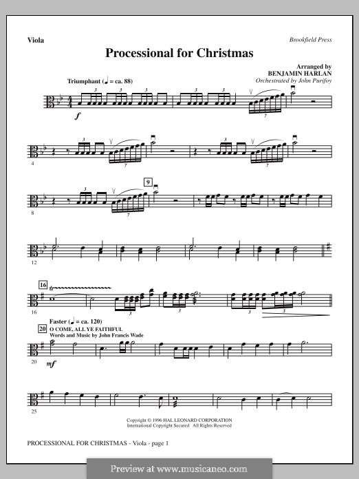 Processional for Christmas: parte viola by Unknown (works before 1850)