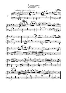 Sonata for Piano No.56 in D Major 'Bossler Sonatas', Hob. XVI/42: For a single performer by Joseph Haydn