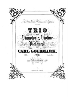 Piano Trio in B Flat Major, Op.4: Movements I-II – full score by Karl Goldmark