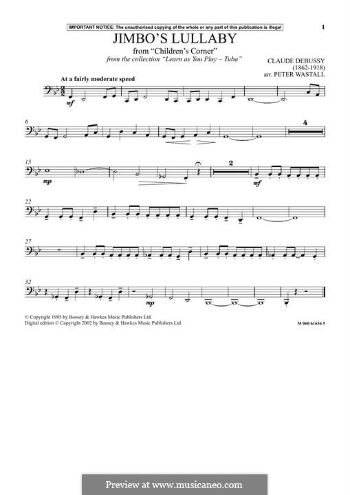 No.2 Jimbo's Lullaby: For tuba by Claude Debussy