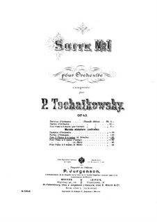 Suite No.1 in D Minor, TH 31 Op.43: No.4 Marche miniature, for two pianos – piano I part by Pyotr Tchaikovsky
