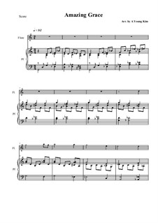 Solo instrument and piano version: para flauta e piano by folklore