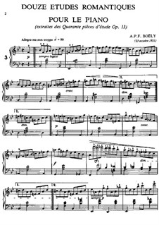 Two Romantic Etudes, Op.13 No.3, 8: Two Romantic Etudes by Alexandre Pierre François Boëly