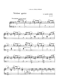 Valse gaie, Op.139: Para Piano by Camille Saint-Saëns