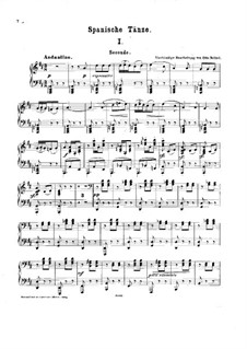 Malagueña and Habanera, Op.21: para piano de quadro mãos by Pablo de Sarasate