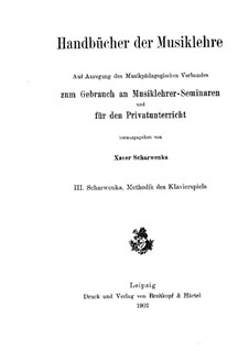 Methodik des Klavierspiels: Methodik des Klavierspiels by Xaver Scharwenka