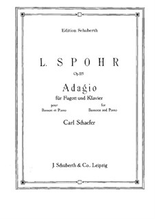 Sonata for Violin and Harp No.4 in F Major, Op.115: Version for bassoon and piano – solo part by Louis Spohr