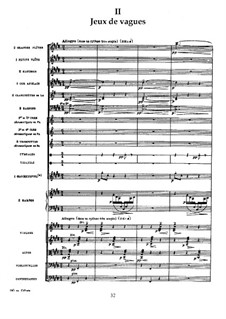 La mer (The Sea), L.109: No.2 Jeux de vagues by Claude Debussy