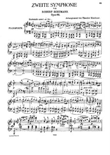 Symphony No.2 in C Major, Op.61: versão para piano by Robert Schumann