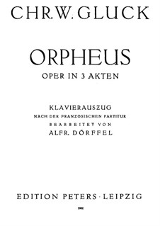 Complete Opera: Partitura Piano-vocal by Christoph Willibald Gluck