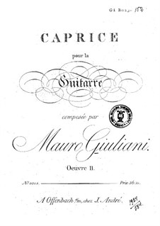 Caprice in C Major, Op.11: Para Guitarra by Mauro Giuliani