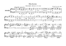 Two Elegiac Melodies, Op.34: No.1 Hjertesår, for Piano Four Hands by Edvard Grieg