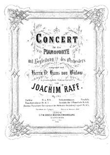 Concerto for Piano and Orchestra in C Minor, Op.185: versão para dois piano para quatro mãos - Piano parte II by Joseph Joachim Raff