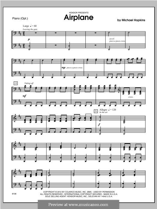 Airplane: parte piano by John H. Hopkins Jr.