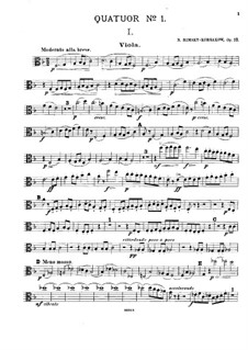 String Quartet in F Major, Op.12: parte viola by Nikolai Rimsky-Korsakov