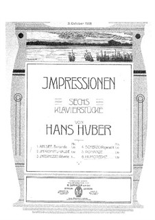 Six Pieces: No.6 Humoresque by Hans Huber