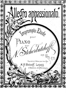 Impromptu-Etude in F Sharp Minor, Op.22: Impromptu-Etude in F Sharp Minor by Nikolai Shcherbachov