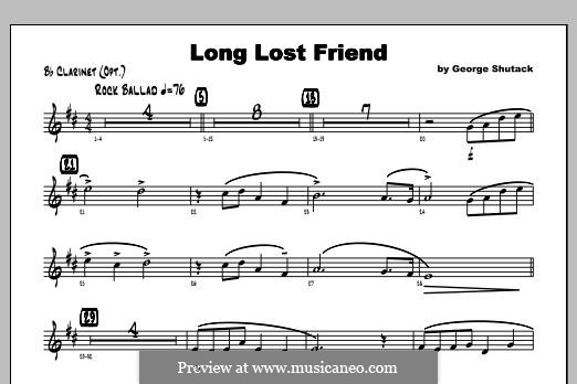 Long Lost Friend: parte clarinete by George Shutack
