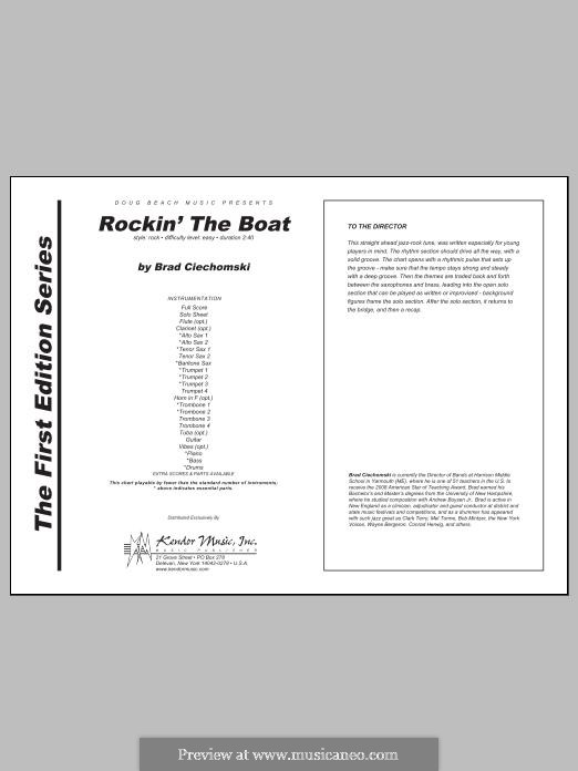 Rockin' the Boat: partitura completa by Brad Ciechomski