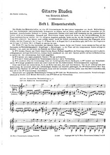 Twelve Easy Etudes for Two Guitars: Twelve Easy Etudes for Two Guitars by Heinrich Albert