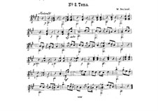 Duet 'Theme' for Two Guitars: Duet 'Theme' for Two Guitars by Wilhelm Neuland