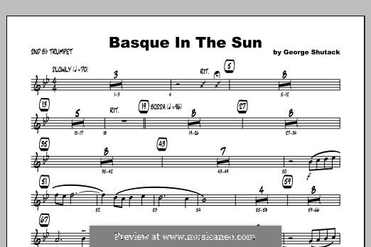 Basque in the Sun: Trumpet 2 part by George Shutack