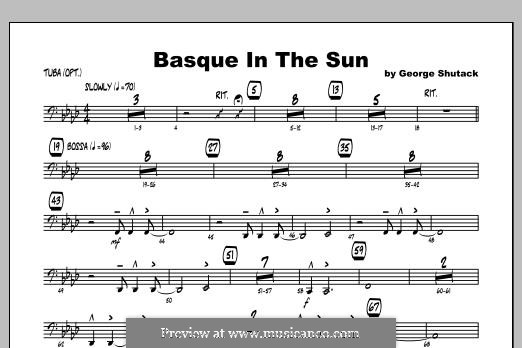 Basque in the Sun: Tuba, partes by George Shutack