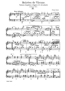 Soirees de Vienne. Transcriptions on Themes by Schubert, S.427: No.2 em A flat maior by Franz Liszt